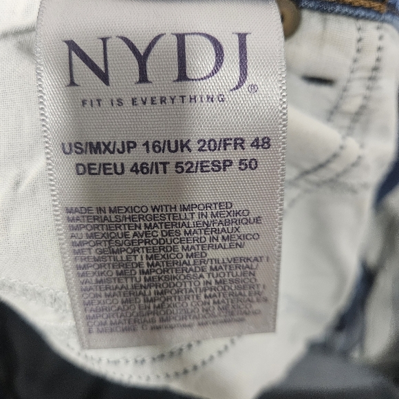 NYDJ Marilyn Straight jeans 16 - Picture 6 of 6